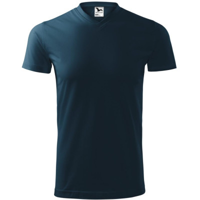 Tričko unisex 111 Heavy V-neck  - 02 námořní modrá