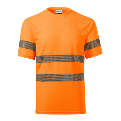 Tričko unisex 1V8 HV Dry  - 98 fluorescenční oranžová