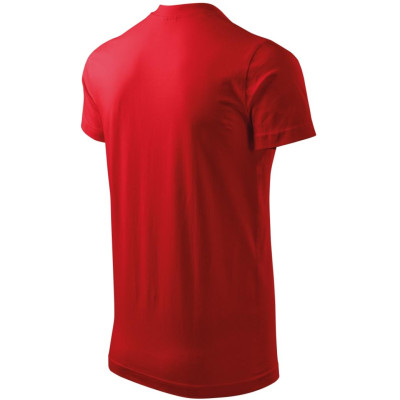 Tričko unisex 111 Heavy V-neck  - 07 červená