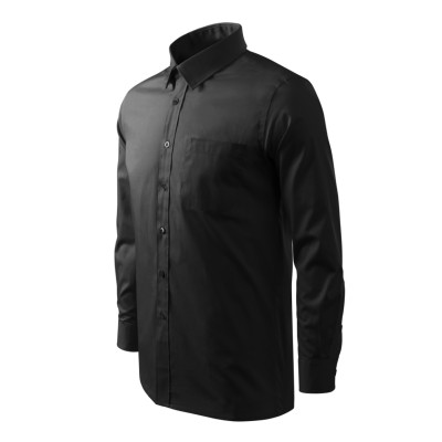 Košile pánská 209 Style LS  - 01 černá