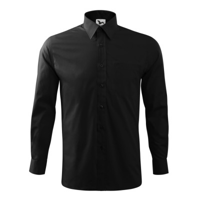 Košile pánská 209 Style LS  - 01 černá