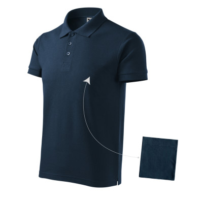 Polokošile pánská 212 Cotton  - 02 námořní modrá