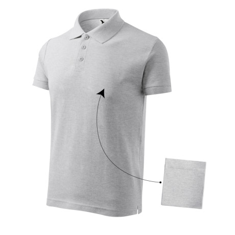 Polokošile pánská 212 Cotton  - 03 světle šedý melír