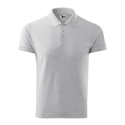Polokošile pánská 212 Cotton  - 03 světle šedý melír