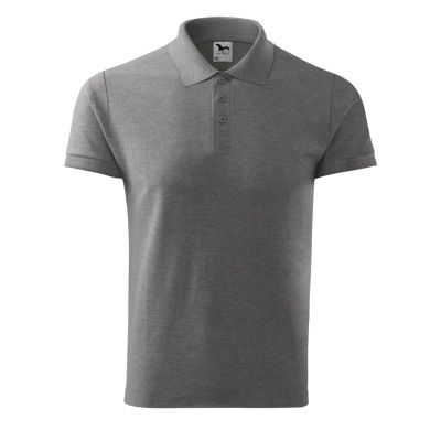 Polokošile pánská 212 Cotton  - 12 tmavě šedý melír