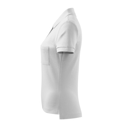 Polokošile dámská 213 Cotton  - 00 bílá