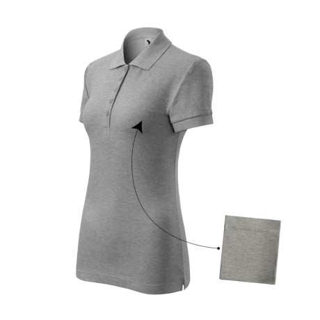 Polokošile dámská 213 Cotton  - 12 tmavě šedý melír