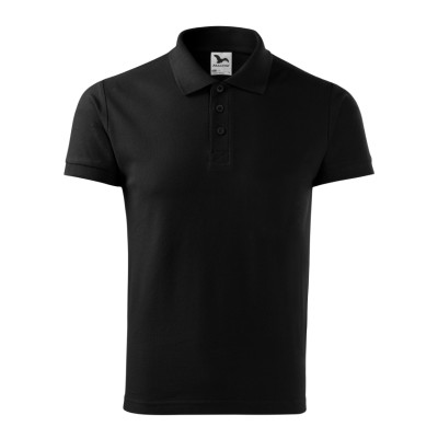 Polokošile pánská 215 Cotton Heavy  - 01 černá