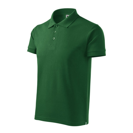Polokošile pánská 215 Cotton Heavy  - 06 lahvově zelená