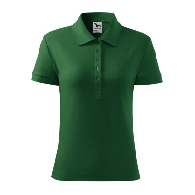 Polokošile dámská 216 Cotton Heavy  - 06 lahvově zelená