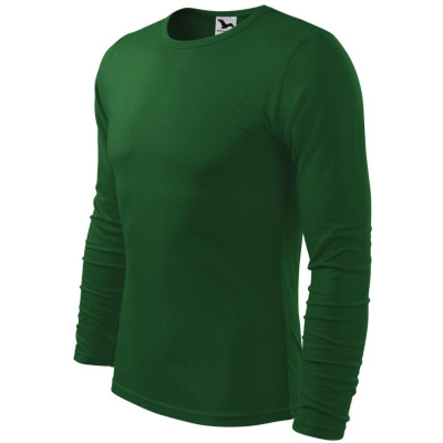 Triko pánské 119 Fit-T LS  - 06 lahvově zelená