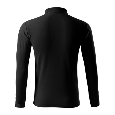 Polokošile pánská 221 Pique Polo LS  - 01 černá
