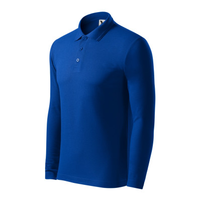 Polokošile pánská 221 Pique Polo LS  - 05 královská modrá
