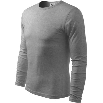 Triko pánské 119 Fit-T LS  - 12 tmavě šedý melír