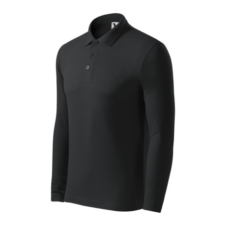 Polokošile pánská 221 Pique Polo LS  - 94 ebony gray