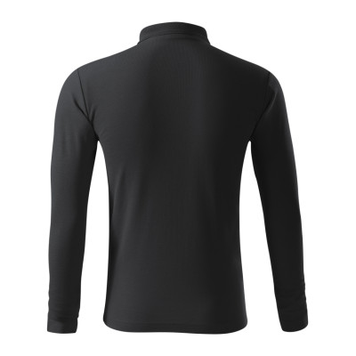 Polokošile pánská 221 Pique Polo LS  - 94 ebony gray