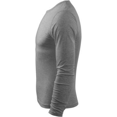 Triko pánské 119 Fit-T LS  - 12 tmavě šedý melír
