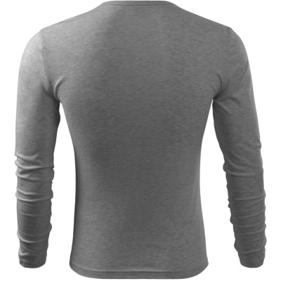 Triko pánské 119 Fit-T LS  - 12 tmavě šedý melír