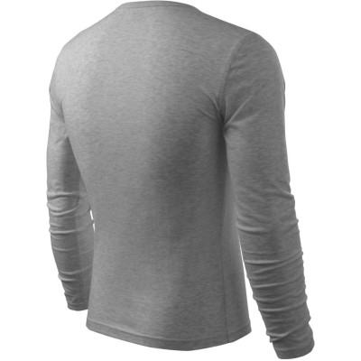 Triko pánské 119 Fit-T LS  - 12 tmavě šedý melír