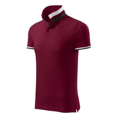 Polokošile pánská 256 Collar Up  - 86 garnet