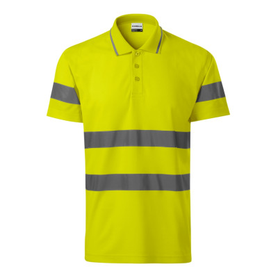 Polokošile unisex 2V9 HV Runway  - 97 fluorescenční žlutá