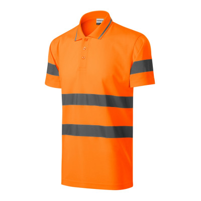 Polokošile unisex 2V9 HV Runway  - 98 fluorescenční oranžová