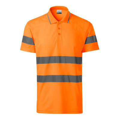 Polokošile unisex 2V9 HV Runway  - 98 fluorescenční oranžová