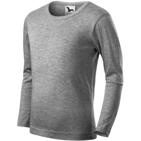 Triko dětské 121 Fit-T LS  - 12 tmavě šedý melír
