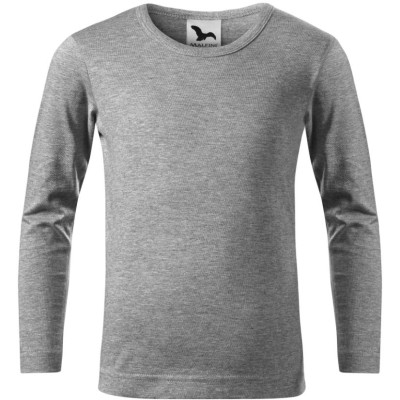 Triko dětské 121 Fit-T LS  - 12 tmavě šedý melír