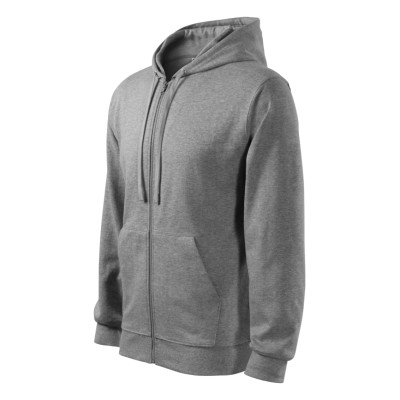 Mikina pánská 410 Trendy Zipper  - 12 tmavě šedý melír