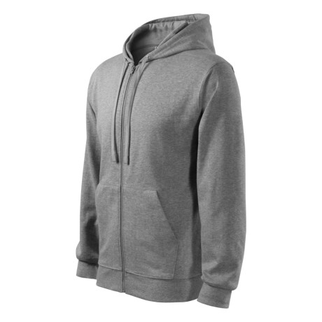 Mikina pánská 410 Trendy Zipper  - 12 tmavě šedý melír