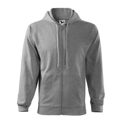 Mikina pánská 410 Trendy Zipper  - 12 tmavě šedý melír