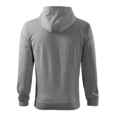Mikina pánská 410 Trendy Zipper  - 12 tmavě šedý melír