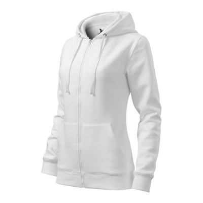 Mikina dámská 411 Trendy Zipper  - 00 bílá
