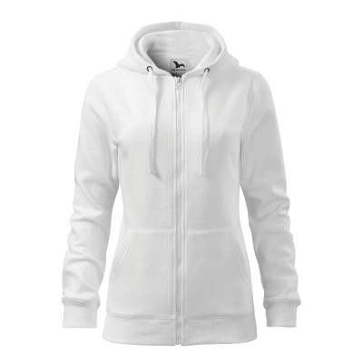 Mikina dámská 411 Trendy Zipper  - 00 bílá