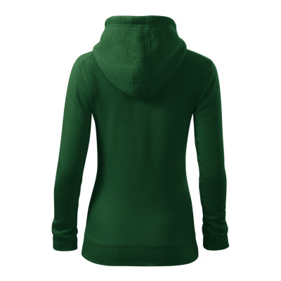 Mikina dámská 411 Trendy Zipper  - 06 lahvově zelená