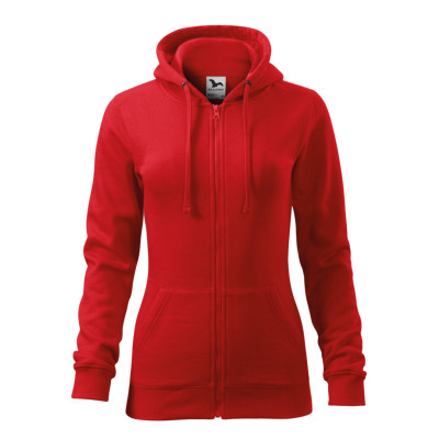 Mikina dámská 411 Trendy Zipper  - 07 červená