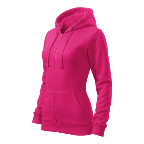 Mikina dámská 411 Trendy Zipper  - 40 purpurová