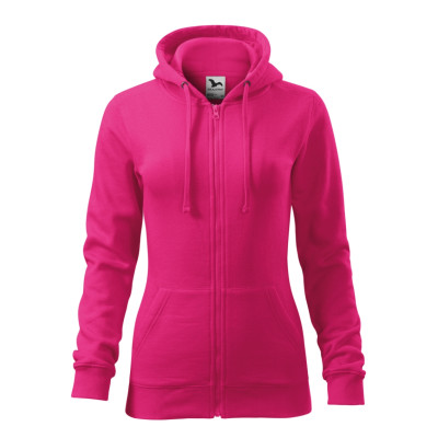 Mikina dámská 411 Trendy Zipper  - 40 purpurová