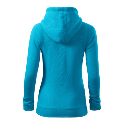 Mikina dámská 411 Trendy Zipper  - 44 tyrkysová