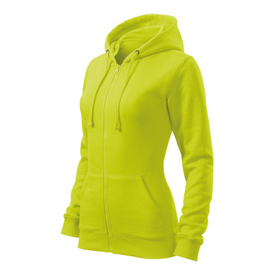 Mikina dámská 411 Trendy Zipper  - 62 limetková