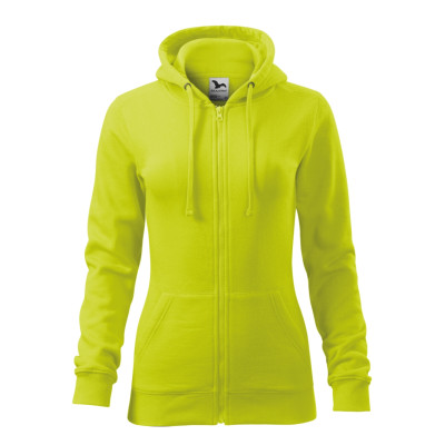 Mikina dámská 411 Trendy Zipper  - 62 limetková