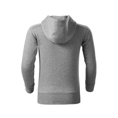Mikina dětská 412 Trendy Zipper  - 12 tmavě šedý melír