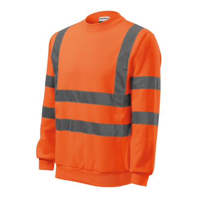 Mikina unisex 4V6 HV Essential  - 98 fluorescenční oranžová