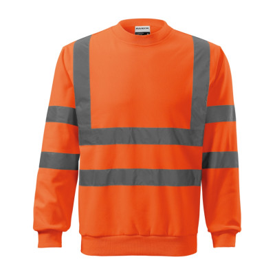 Mikina unisex 4V6 HV Essential  - 98 fluorescenční oranžová