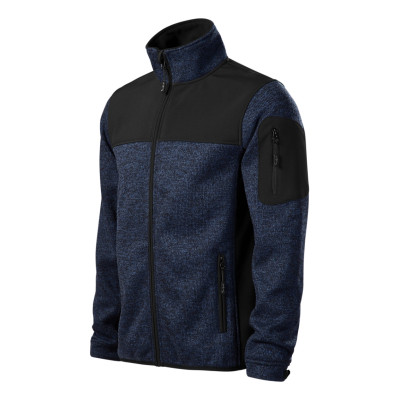 Softshellová bunda pánská 550 Casual  - 84 knit blue