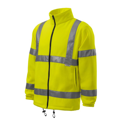 Fleece unisex 5V1 HV Fleece Jacket  - 97 fluorescenční žlutá