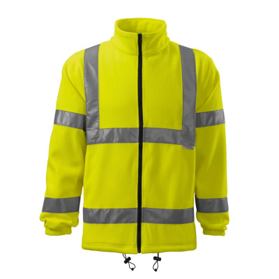 Fleece unisex 5V1 HV Fleece Jacket  - 97 fluorescenční žlutá