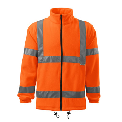 Fleece unisex 5V1 HV Fleece Jacket  - 98 fluorescenční oranžová