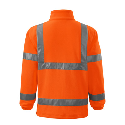 Fleece unisex 5V1 HV Fleece Jacket  - 98 fluorescenční oranžová